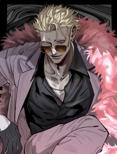 CREDIT : zkc_fes (TWITTER) Doflamingo One Piece, Don·quixote Doflamingo, One Piece Man, Weak In The Knees, One Piece Ace, One Peice Anime, One Piece Drawing, One Piece Images, One Piece Comic