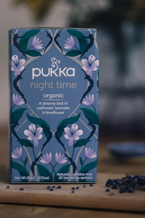 Night Time Tea, Incense Packaging, Pukka Tea, Best Teas, Molten Gold, Tea Crafts, Medicinal Tea, Sleep Tea, Bakery Branding