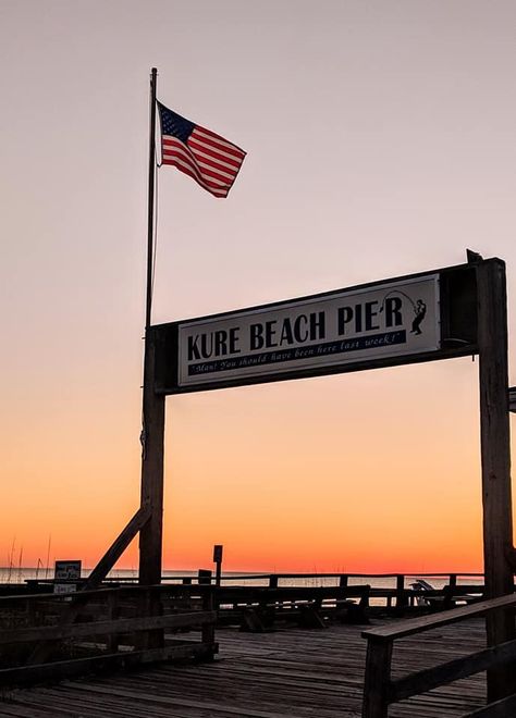 Kure Beach Pier Kure Beach Nc, Carolina Beach Nc, North Carolina Coast, Carolina Coast, Kure Beach, Beach Pier, Carolina Beach, Beach Living, 2024 Vision