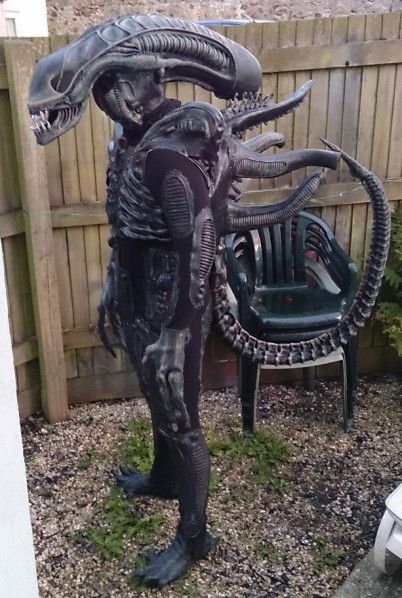 Xenomorph Costume Scary Alien Costume, Alien Movie Costume, Xenomorph Costume, Alien Cosplay, Scary Alien, Alien Xenomorph, Creepy Costumes, Halloween Fest, Alien Costume