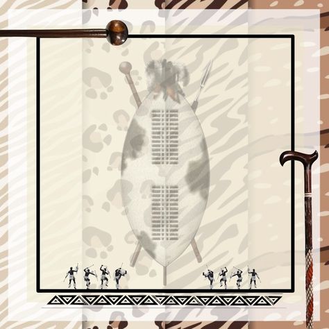 Zulu Traditional Wedding, African Wedding Theme, Ceremony Background, Zulu Wedding, Album Design Layout, Digital Wedding Invitations Templates, Africa Art Design, Box Wedding Invitations, Traditional Invitation