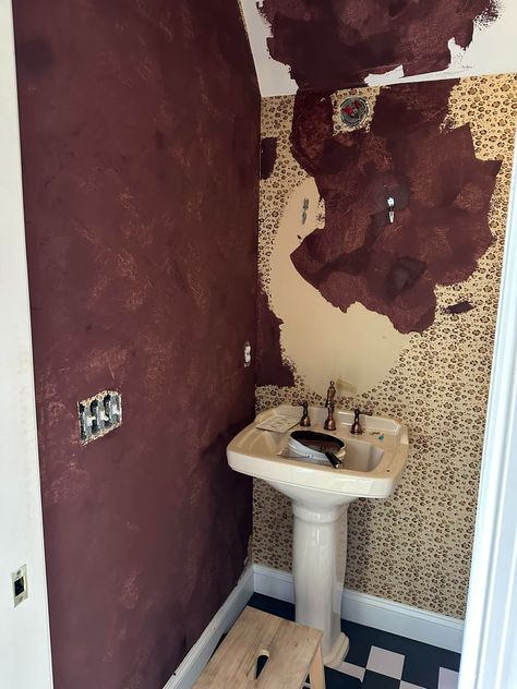 Roman Clay Bathroom, American Clay Walls, Clay Walls, Bathroom Wall Coverings, Roman Clay, American Clay, Modern Traditional Home, Clay Moulding, Traditional Paint