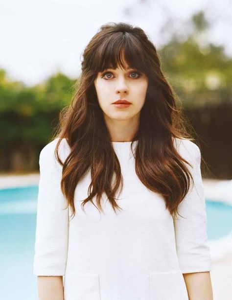 15 Hairstyles Guys Love ... Luxurious Hair, Zooey Deschanel, Hair Envy, Hair Dos, Miley Cyrus, Beauty Inspiration, New Girl, Hairstyles With Bangs, Pretty Hairstyles