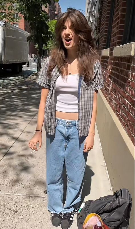 Grunge Surfer Outfits, Tomboy 80s Outfits, How To Style Green Flannel, Oversized Flannel Shirt Outfit Women, Outfits For Heat And Humidity, Early Spring Outfits Aesthetic, Peter Mcpoland Concert Outfit, Y2k Grunge Outfits Midsize, Cold Farmers Market Outfit