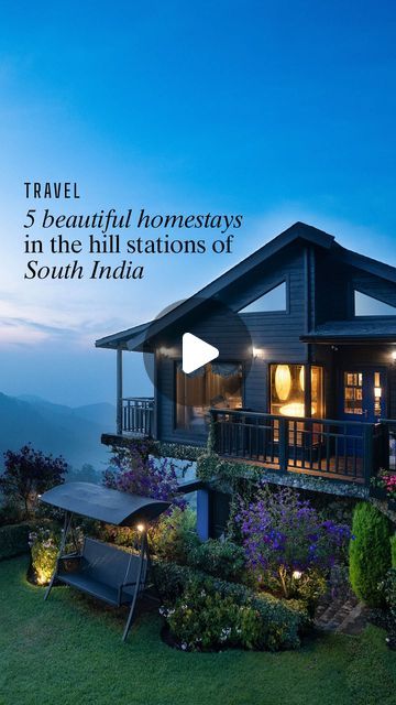 English Bungalow, Treehouse For Kids, Manicured Lawn, Jacuzzi Hot Tub, India Holidays, Kodaikanal, Travel Infographic, Beautiful Cabins, Tropical Home Decor