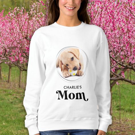 Mom Photo, Dog Mom Sweatshirt, Retro Dog, Women's Hoodies, Heart Sweatshirt, Dog Mom Shirt, Dog Lover Shirt, Pet Photo, Women Gifts