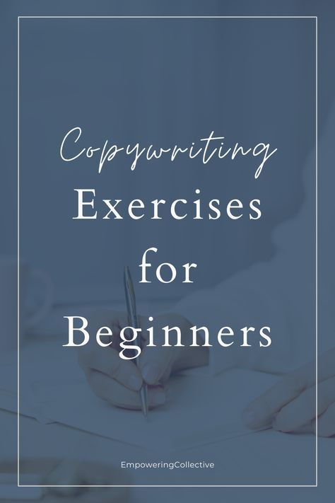 What is copywriting and why do you need copywriting skills? Copywriting is an essential skill for online business owners. It's how you communicate with your target audience and sell you offers. Copywriting exercises can help you write content that connects with your audience. Read the blog to learn the copywriting exercises for beginners. Make sure to bookmark the blog! Copywriting examples, copywriting course, copywriting definition. Copy Writer Ideas, How To Copyright Your Writing, Copy Writing Examples, How To Learn Copywriting, What Is Copywriting, How To Copywrite, Copy Writing Ideas, Copywriter Portfolio Examples, Copy Writing For Beginners