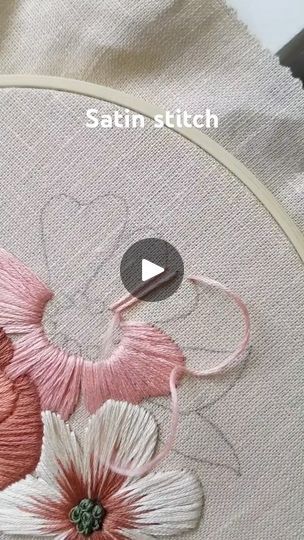 5.6K views · 171 reactions | Basic satin stitch flower embroidery #embroidery #handmade #handembroidery #art #stitch #craft | CupofNeedles  | Lynde · Perfect Fit Satin Stitch Flower, Stitch Embroidery Design, Embroidery Stitch, Stitch Flowers, Satin Flowers, Satin Stitch, Stitch Embroidery, Flower Embroidery, Embroidery Tutorials