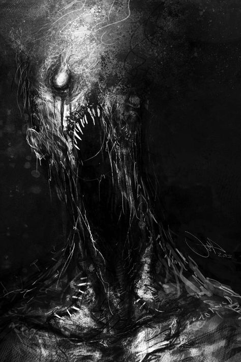 Fog by Eemeling Monsters Rpg, Boichi Manga, Dark Artwork, Horror Monsters, Macabre Art, Cosmic Horror, Scary Art, Art Video, Creepy Art