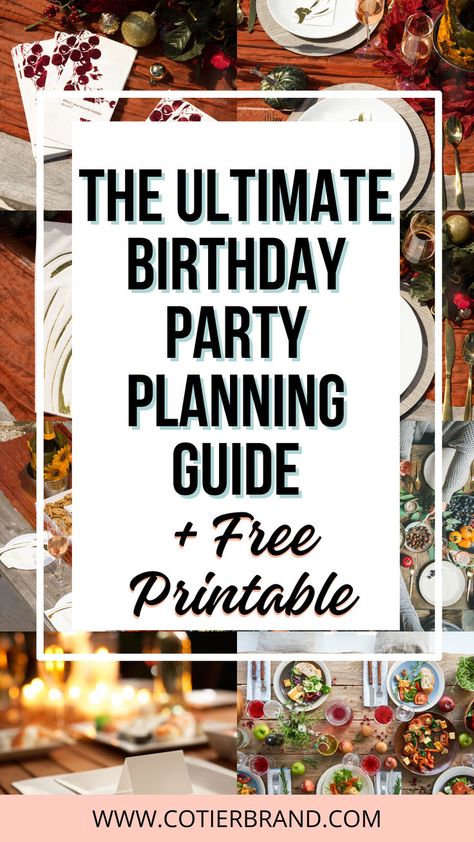 Navigate birthday party planning like a pro with our ultimate planner's companion. Includes a printable checklist for flawless execution. Party Planning Checklist Printable, Birthday Party Planning Checklist, Birthday Party Checklist, Party Planning Guide, Party Planning Checklist, Birthday Party Planner, Party Checklist, Birthday Brunch, Printable Checklist