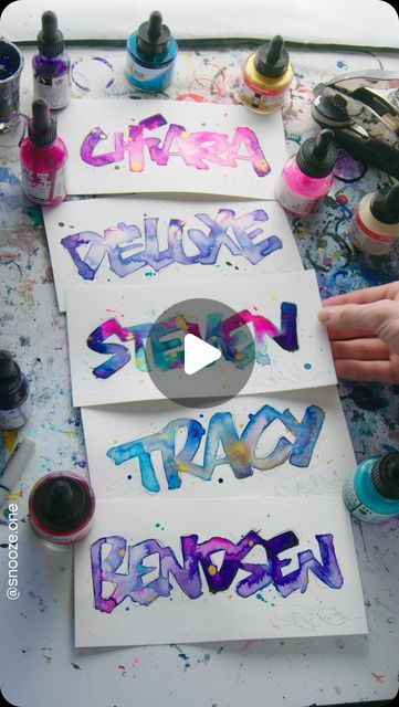 Painting Names Ideas, Cute Name Paintings, Marker Name Art, Painting Name Ideas, Watercolour Name Art, Custom Kids Name Art, Name Doodle, Writing Names, Name Design Art