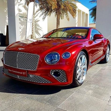 Red Bentley Continental GT Lexus Lfa, Cars Brand, Bentley Car, Bentley Continental Gt, Super Luxury Cars, Bentley Continental, Red Car, Expensive Cars, Amazing Cars