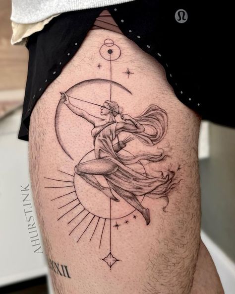 Amanda Tran-Hurst | I love getting to do Greek mythology inspired tattoos. Would love to do more like this! • • • • • • #greekmythology #greekmythologytattoo... | Instagram Greek Mythology Inspired Tattoos, Mythology Inspired Tattoos, Greek Tattoos Mythology, Tattoos Mythology, Mythological Tattoo, Greek Mythology Tattoos, Inspired Tattoos, Mythology Tattoos, Greek Tattoos