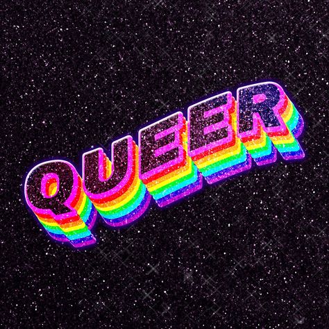 Queer Rainbow, Neon Vintage, Stim Board, Free Illustration Images, Umbrella Cover, 3d Typography, Collage Wall, Lgbt Pride, Pride Month