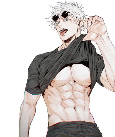 Long To Short Hair, Hottest Anime Characters, Anime Guys Shirtless, Gojo Satoru, Cool Anime Pictures, Anime Boyfriend, Handsome Anime Guys, Handsome Anime, Cute Anime Guys