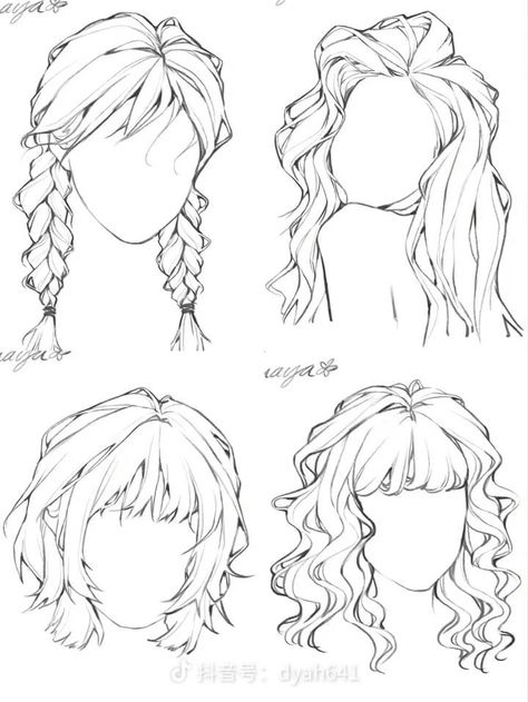 How To Draw Anime, Pelo Anime, Drawing Hair Tutorial, Draw Hair, 얼굴 드로잉, Hair Sketch, Draw Anime, How To Draw Anime Hair, Figure Drawing Reference