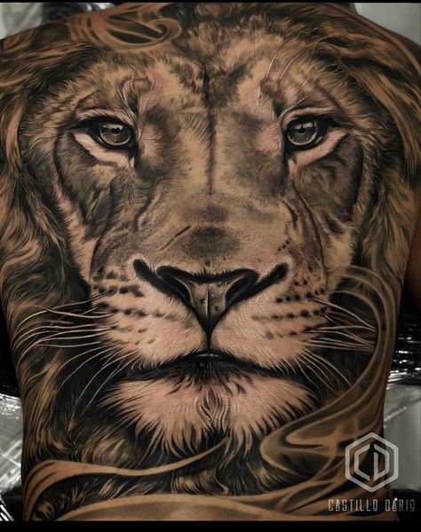 Depay Memphis, Back Tattoos For Guys Upper, Lion Back Tattoo, Tattoo Espalda, Beauty And The Beast Tattoo, Brother Sister Tattoo, Buddhist Tattoo, Mens Lion Tattoo, Belly Tattoos