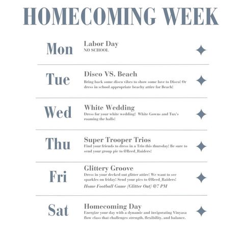 Mama Mia Homecoming, Mamma Mia Homecoming, Homecoming Dress Up Days Spirit Weeks, Homecoming Themes Spirit Weeks, Hoco Spirit Week Ideas, Homecoming Theme Ideas High School, Homecoming Week Themes, Hoco Spirit Week, Stuco Ideas