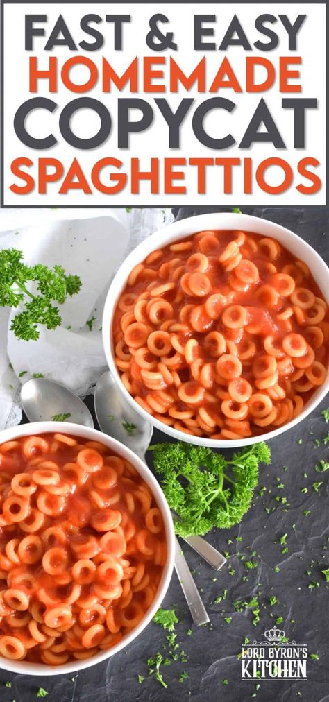 Pasta In Tomato Sauce, Homemade Spaghettios, Pasta Vegetarian, Shaped Pasta, Chef Boyardee, Homemade Spaghetti, Meals Recipes, Fettuccine Alfredo, Pasta Shapes