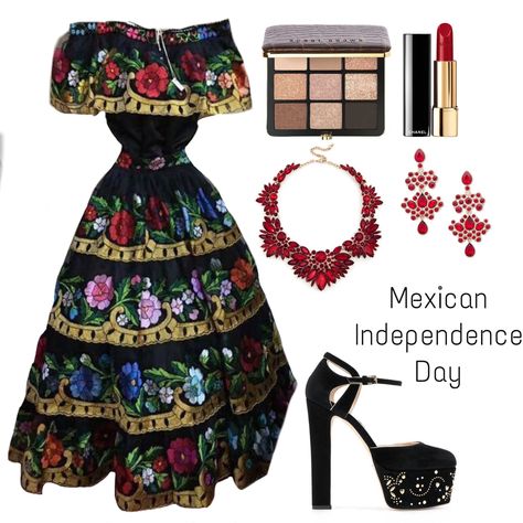 Mexican Independence Day #méxico #outfits #style Mexico Independence Day Outfit, México Outfits, Premiere Outfits, Mexico Independence Day, Movie Premiere Outfit, Independence Day Outfit, Mexican Independence Day, Mexican Independence, Cultural Fashion