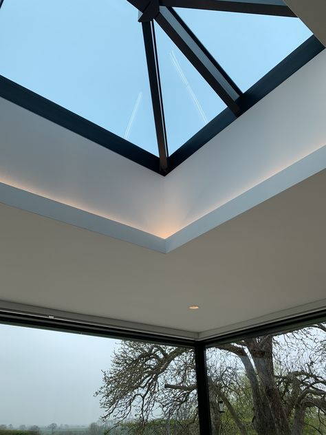 Roof Lantern Lighting Ideas, Roof Lantern Lighting, Sky Lights In Kitchen, Skylight Lighting, Lantern Roof Light, Lantern Roof, Sky Window, Lantern Lighting, Roof Lights