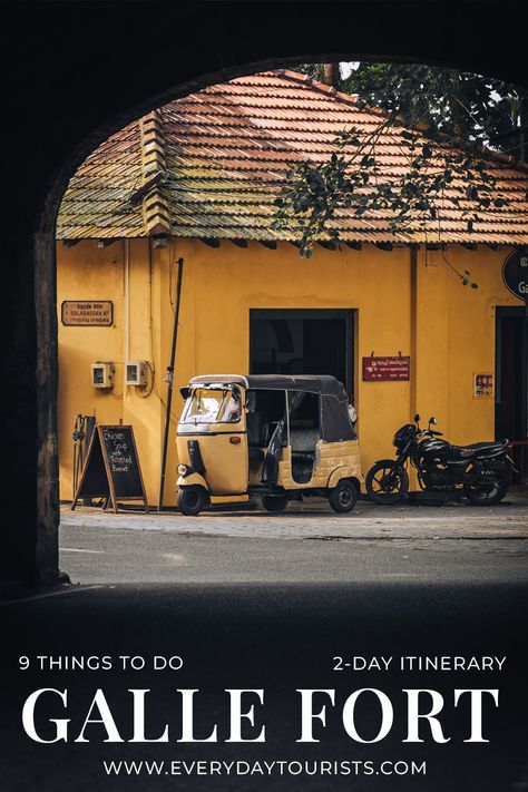 Are you looking for the best things to do in Galle Fort? In this article, we will share the very best activities and locations that we experienced during our 2-day Galle Fort itinerary. From colonial architecture, boutique shopping, secret beaches and more – every type of traveller will find something to love in the things to do in Galle Fort. Continue reading to find out more! #travel #photography #blog #srilanka #asia Galle Fort Photography, Galle Srilanka, Galle Fort, Sri Lanka Travel, Colonial Architecture, Secret Beach, Photography Blog, The Things, Sri Lanka