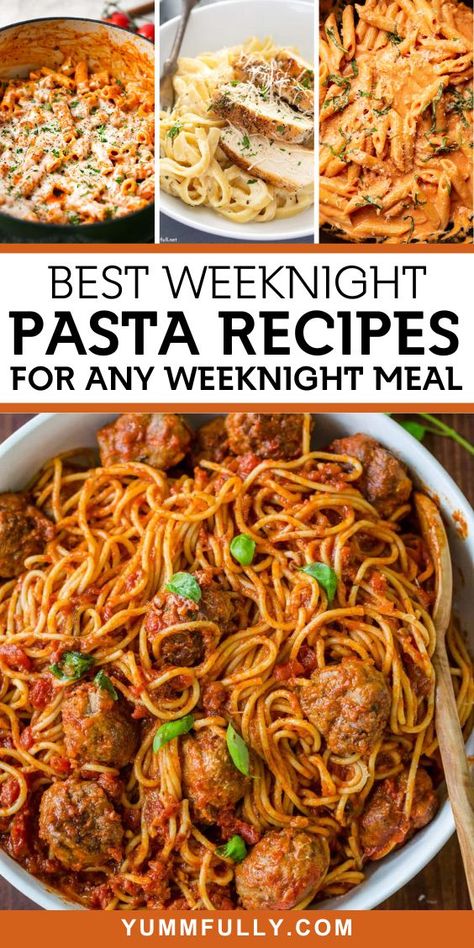 Best Weeknight Pasta Recipes – Easy Pasta Dinner Ideas – Yummy and fully Easy Weekday Recipes Weeknight Dinners, Easy Pasta Dinner Ideas, Quick And Easy Pasta Dishes, Family Pasta Recipes, Light Pasta Sauce, Pasta Dinner Ideas, Pasta Recipes Easy, Pasta Casseroles, Easy Pasta Dinner Recipes