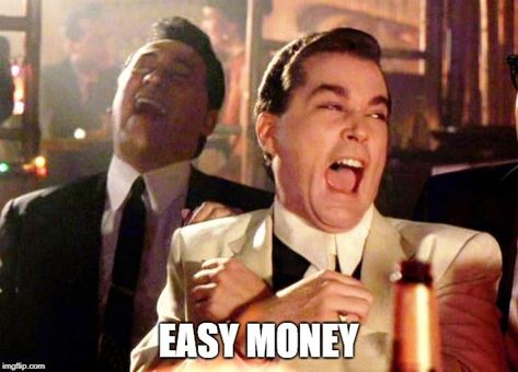 Goodfellas Laugh: Easy money. #lol #haha #sotrue #lifelessons #liveandlearn #goodfellas #money #easymoney #rofl #jokes #jokeoftheday #comedy #comedymemes #hilarious #hilariousmemes #humor #moneytips #moneymanagement #financialplanning #finance #finances #reallife #realitycheck #brilliant #memesbyeve #evepenman #imgflip #jenexx #memesdaily #dailymemes #funnystuff #writerslife #writingmemes #movies #moviememes #totally #truth #economics #alwayslearning #makingmoney #makingmoneyonline #moneymemes New Year Resolution Meme, Laugh Meme, Introvert Problems, Meme Page, Work Anniversary, Goodfellas, Parenting Memes, Casino Night, Memes Humor