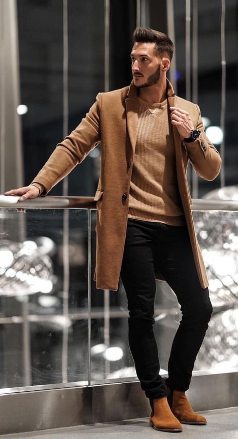 Trendy Winter Fashion, Herren Style, Smart Casual Men, Stylish Men Casual, Winter Outfits Men, Mens Fashion Classy, Mens Fashion Casual Outfits, Stylish Mens Outfits, Latest Mens Fashion