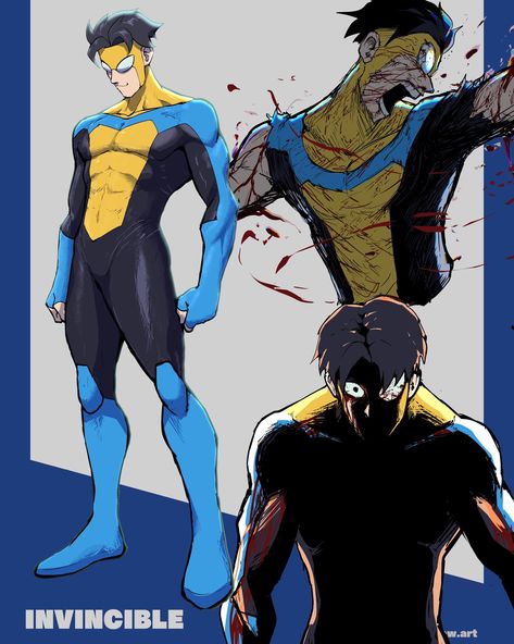 Invincible Comic, Dc Comics Artwork, Hero Costumes, Diet Coke, Superhero Design, Image Comics, Spiderman Art, Character Design Male, Superhero Art