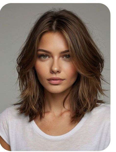 Short Shoulder Length Hair, Layered Haircuts For Medium Hair, Mom Hairstyles, Shoulder Length Hair Cuts, Haircuts For Medium Hair, Haircuts For Long Hair, Cut My Hair, Medium Hair Cuts, Shoulder Length Hair