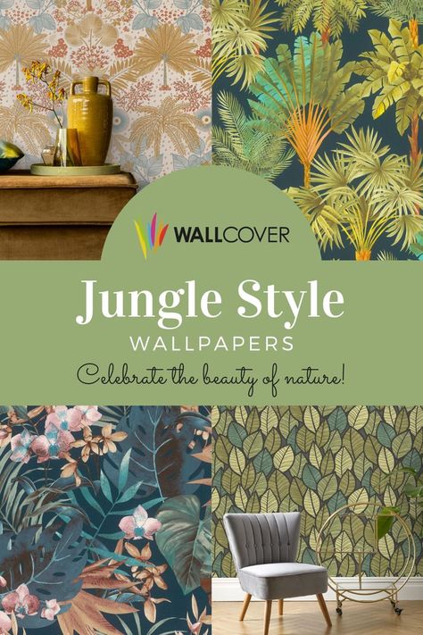 🌿 Salsa by German manufacturer Rasch celebrates versatility, the beauty of nature and a zest for life! This well-rounded wallpaper collection features a wonderful range of floral, botanical and retro patterns, geometric shapes and wood effect designs. 🥰🌴 Jungle Print Wallpaper, Jungle Style, Buy Wallpaper, Wellness Retreat, Jungle Print, Wallpaper Collection, Wallpaper Online, Print Wallpaper, Retro Pattern