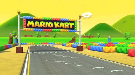 Mario Kart Track, Super Mario Bros Party, Super Mario Kart, Mario Bros Party, Isometric Art, Mario Bros., Mario Kart, Laptop Wallpaper, Super Mario Bros