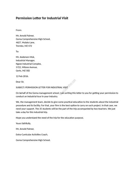 Example of permission letter for industrial visit, as its name says, is written for seeking the permission of an industrial visit as a part of the educational system. Consent Letter, Jessie Williams, Application Letter Template, Statement Of Purpose, Resignation Template, Admission Essay, Outline Format, Official Letter, Bitcoin Hack