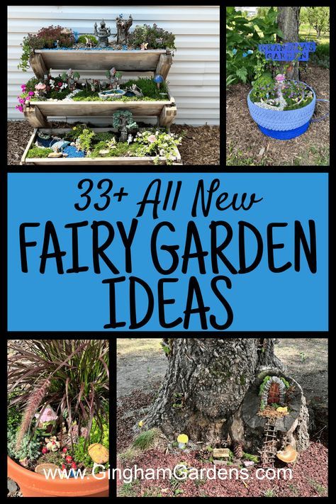 Outdoor Fairy Garden Ideas, Fairy Garden Camper, Diy Fairies, Miniature Fairy Garden Diy, Fairy Cottages, Broken Pot Garden, Outdoor Fairy Garden, Large Fairy Garden, Gnome Houses