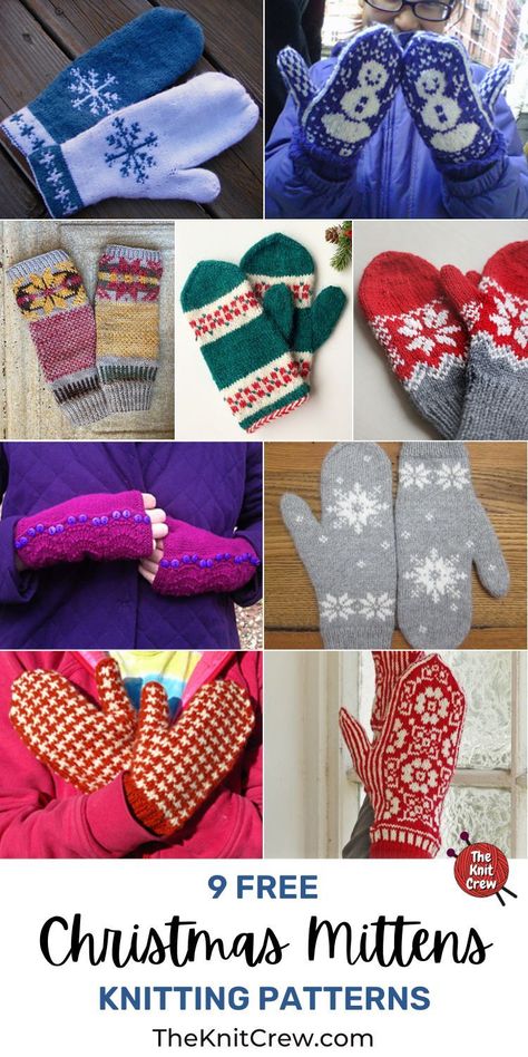 Christmas Mittens Pattern, Christmas Mittens, How To Make Something, Knitted Mittens Pattern, Free Chart, Beaded Snowflakes, Candy Cane Stripes, Christmas Lovers, Fingerless Mittens