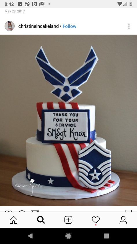 Usaf Retirement Cake, Airforce Retirement Cake Ideas, Airforce Cake Ideas, Air Force Retirement Invitations, Air Force Retirement Cake Ideas, Dd214 Party, Usaf Retirement Party Ideas, Air Force Promotion Party, Air Force Retirement Party Decorations