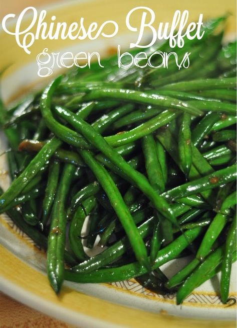 Chinese Green Beans Recipe, Buffet Green Beans, Chinese Buffet Green Beans, Stir Fried Green Beans, Crunchy Green Beans, Chinese Green Beans, The Honey Pot, Chinese Buffet, Green Beans Recipe