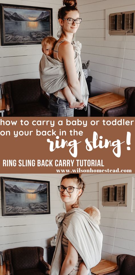 How To Use A Ring Sling, Ring Sling Back Carry, Ring Sling Tutorial, Moby Ring Sling, Nalakai Ring Sling, Linen Ring Sling, Wildbird Ring Sling, Moby Wrap Back Carry, Baby Ring Sling