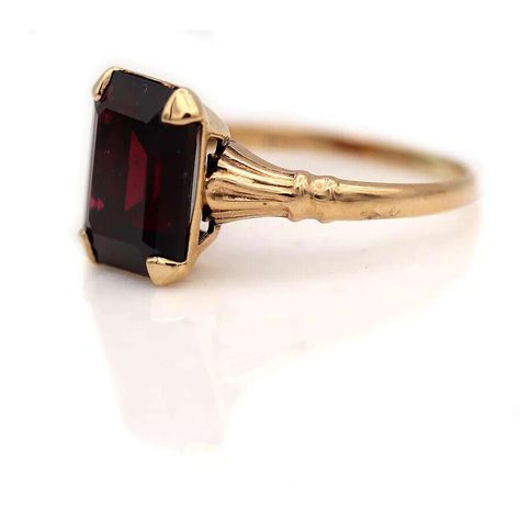 Vintage Genuine Garnet Rings 14k Gold Plated, Natural Garnet Ring Gift For Woman | eBay Garnet Ring Gold, Frame Ring, Garnet Engagement Ring, Amethyst Gold, Garnet Jewelry, Gift For Woman, Garnet Ring, Jewelry Lookbook, Garnet Rings