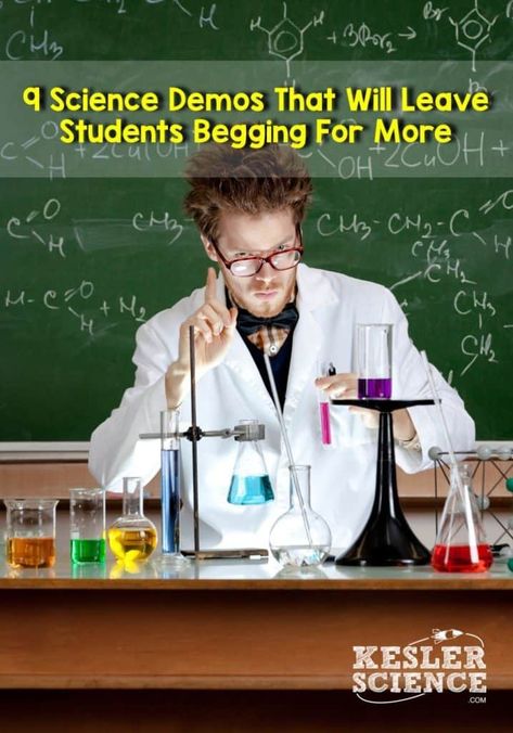 Want to give your science students an experience they will never forget? Here 9 Science demonstrations that will have your students begging for more Science Demonstrations Middle School, Chemistry Experiments High School, High School Chemistry Experiments, Science Demonstrations, Science Labs, Science Camp, General Science, Teaching Chemistry, Secondary Science