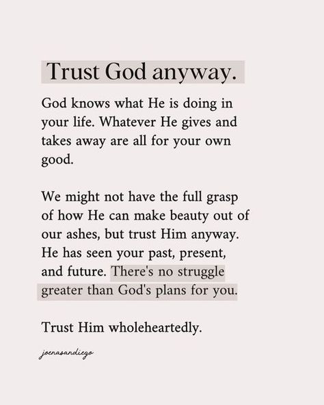 Gods Timing Quotes, Pain Of Discipline, Verses About Trust, God Quotes Hard Times, Godly Encouragement, Spiritual Fitness, Vertrouw Op God, Your Will Be Done, Trust Gods Timing