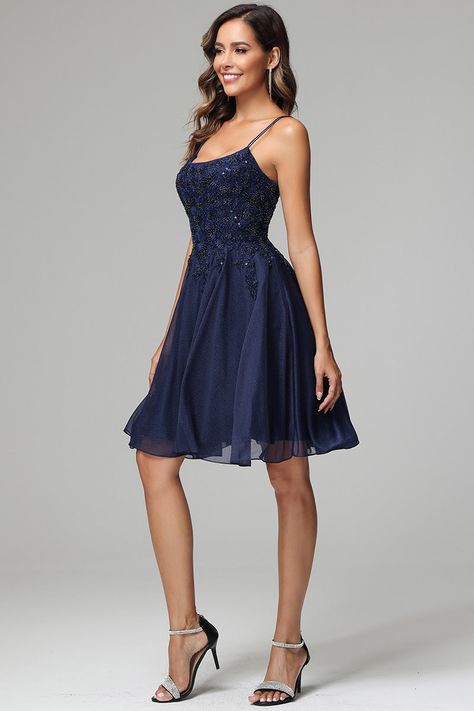 Royal blue hoco dress