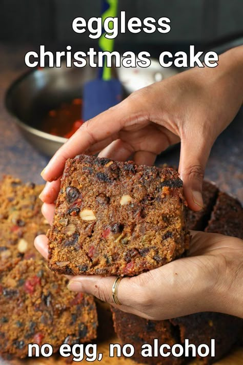 Eggless Fruit Cake Recipe, Christmas Plum Cake Recipe, Cake Recipe Eggless, Plum Cake Recipe, Fruit Cake Recipe Easy, Fruit Cake Recipe Christmas, Butter Masala Recipe, Christmas Cake Recipe, Christmas Fruit Cake