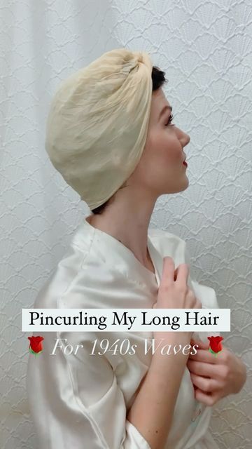 1940s Fashion Hair 40s Hairstyles, Vintage Brush Out Curls, 1940s Hair Scarf, 1940s Hair Accessories, 1940s Long Hair, 1940s Hairstyles For Long Hair Tutorial, 40s Hairstyles Tutorial, 1940s Hairstyles Tutorial, 1940s Hair Tutorial