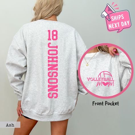 Personalized Volleyball Mom Sweatshirt, Volleyball Game Day Hoodie, Custom Volleyball Sweater, Volleyball Season Personalized Gift for Mom 🌟 Exclusive Offer - Limited Time Only! 🌟 Enjoy a fabulous 40% discount along with FREE SHIPPING when you treat yourself to items totaling $35 or more! 🎉 (Hurry! Offer ends today) HOW TO ORDER 🛒 Select your favorite sweatshirt size and color. 💖 Click "Add to Cart" to claim your style. 🔄 In your cart, adjust quantities as needed. For multiple colors/sizes Game Day Volleyball, Volleyball Game Day Treats, Volleyball Sweatshirts Design, Volleyball Hoodie, Volleyball Sweatshirts, Team Sweatshirts, Volleyball Games, Volleyball Shirts, Volleyball Shirt