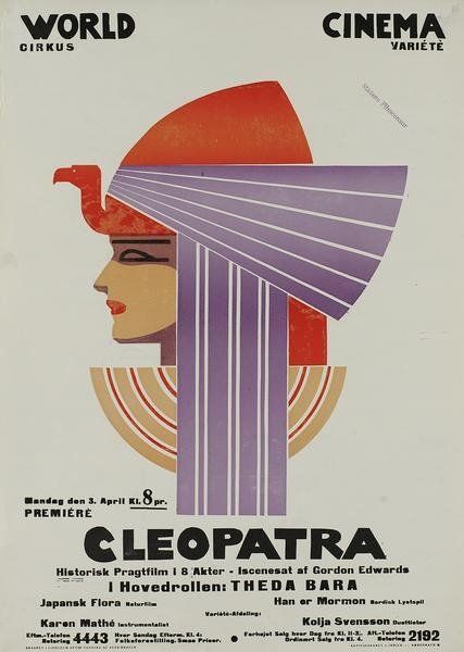 Sven Brasch, 1922.  Film poster. Egyptian Graphic Design, Sven Brasch, Egyptian Poster, Theda Bara, Deco Poster, Egypt Art, Art Deco Posters, Egyptian Revival, Poster Retro