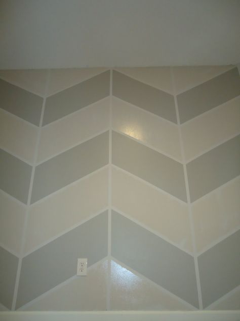 Chevron Walls, Painted Wainscoting, Den Ideas, Kids Room Paint, Diy Wall Painting, Striped Walls, Chevron Wall, Wall Diy, Futuristic Furniture