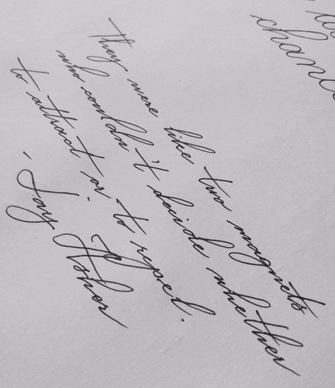 They were like two magnets who couldn’t decide whether to attract or repel. — Jay Asher Letter Writing Examples, Handwriting Practice Paper, Handwriting Examples, Pretty Handwriting, Cursive Writing Worksheets, Neat Handwriting, Handwriting Alphabet, Calligraphy For Beginners, Handwriting Styles