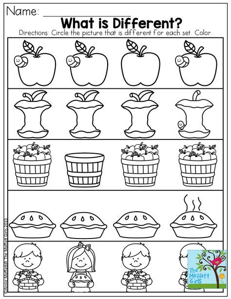 Halloween Worksheet, Back To School Worksheets, Apple Preschool, Pattern Worksheet, Fall Kindergarten, Printable Preschool Worksheets, Apple Theme, Fall Preschool, Kindergarten Math Worksheets